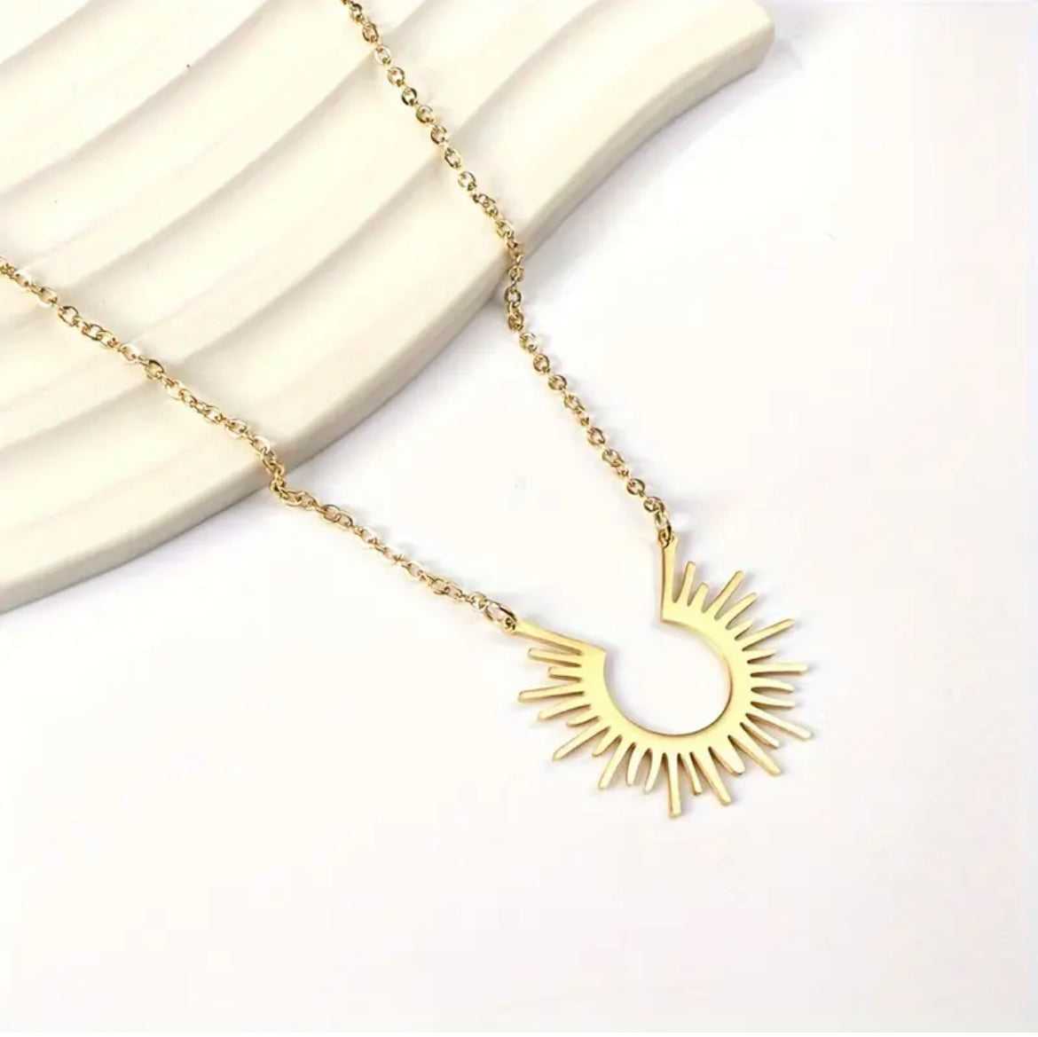 Abstract Sun Necklace