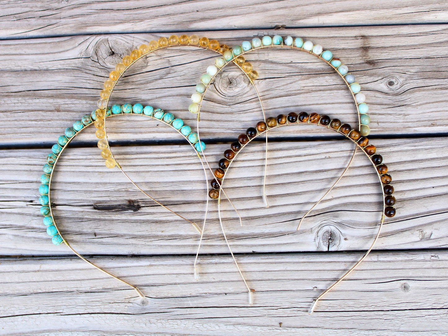 8mm Gemstone Beaded Headpiece