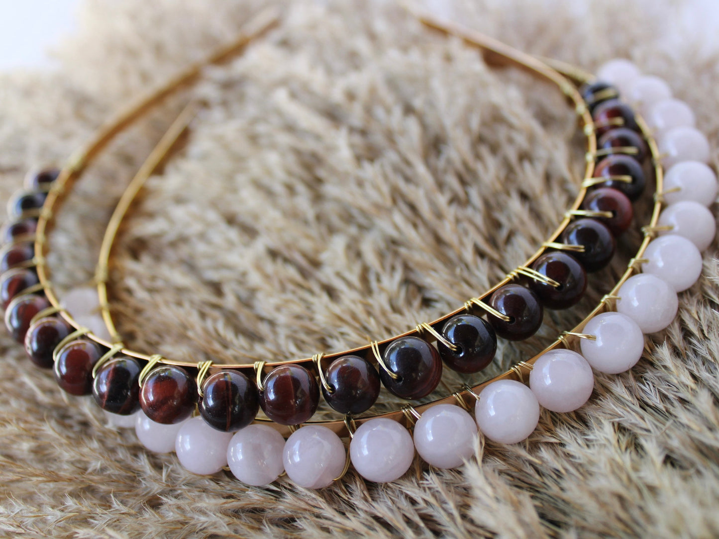 10mm Gemstone Beaded Headpiece