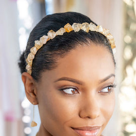 Raw Citrine Crystal Crown