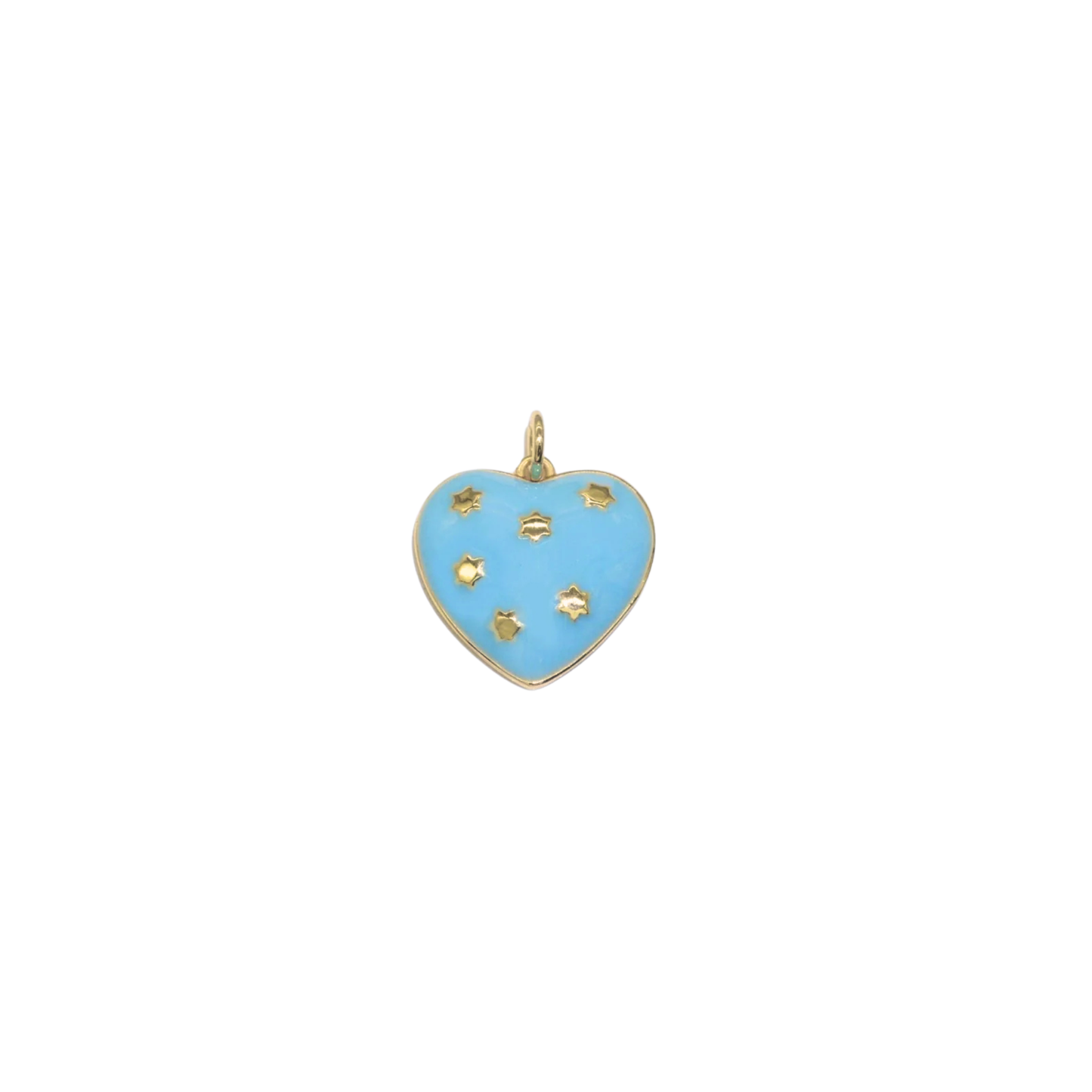 Enamel Heart Star Charm