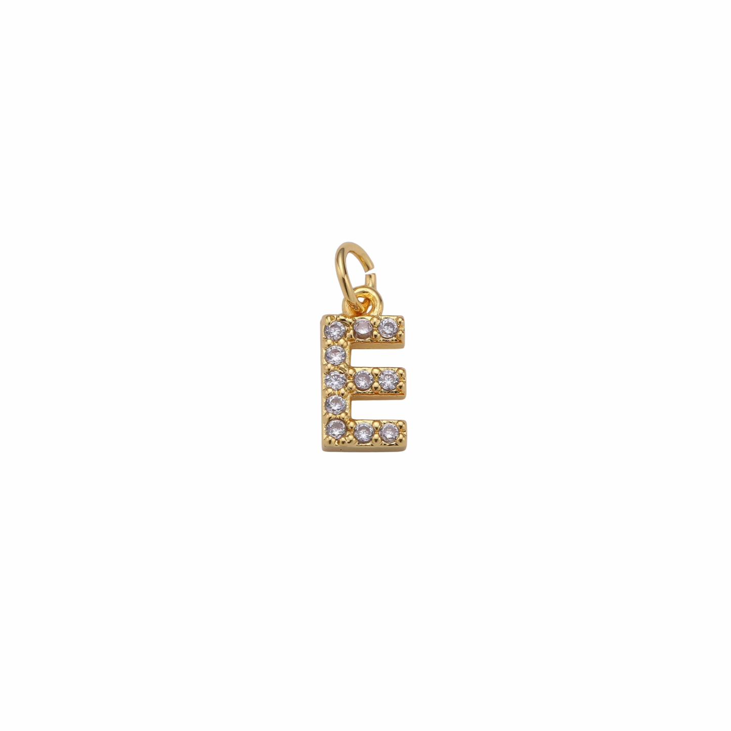 Gold Tiny CZ Initial