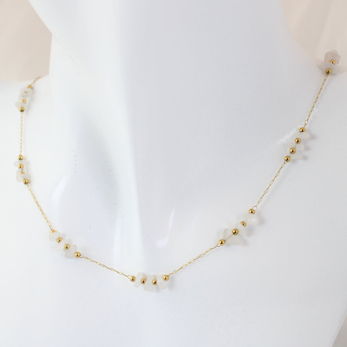 Irregular Stone Dainty Necklace