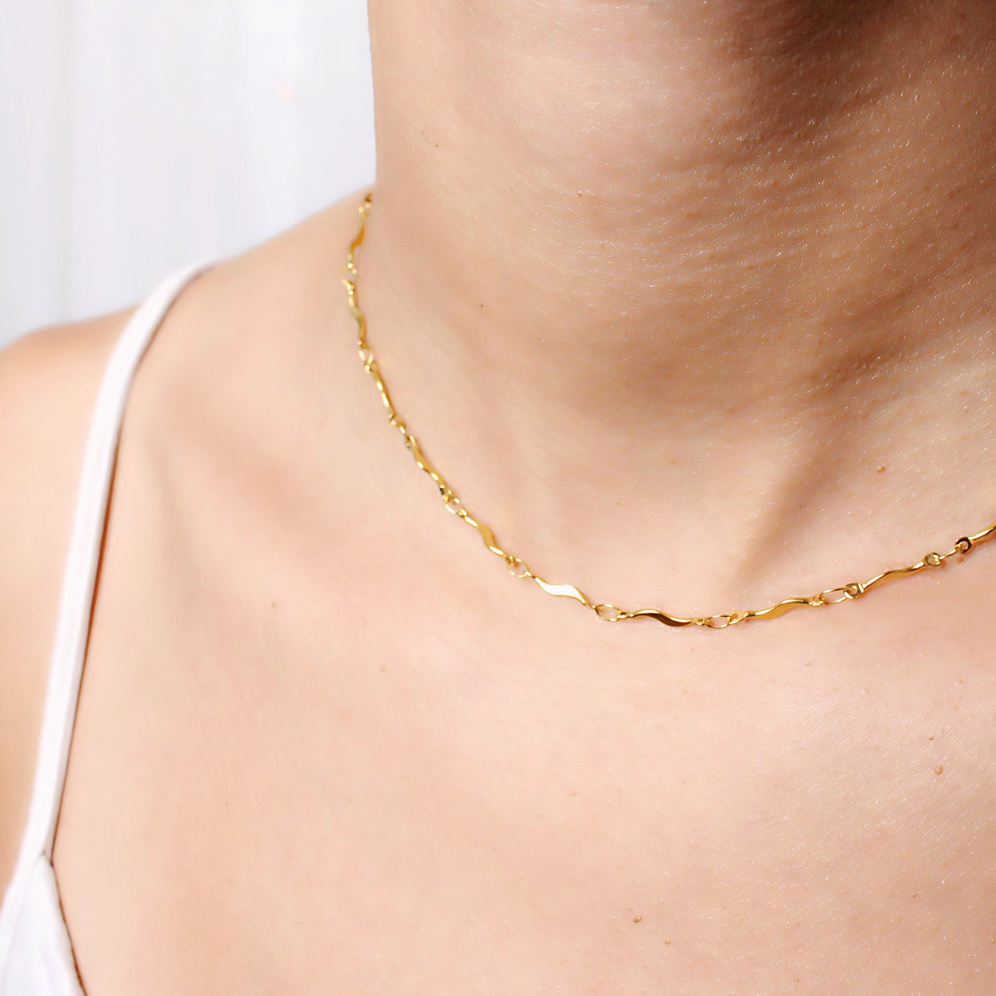 Thin S Chain Necklace Set