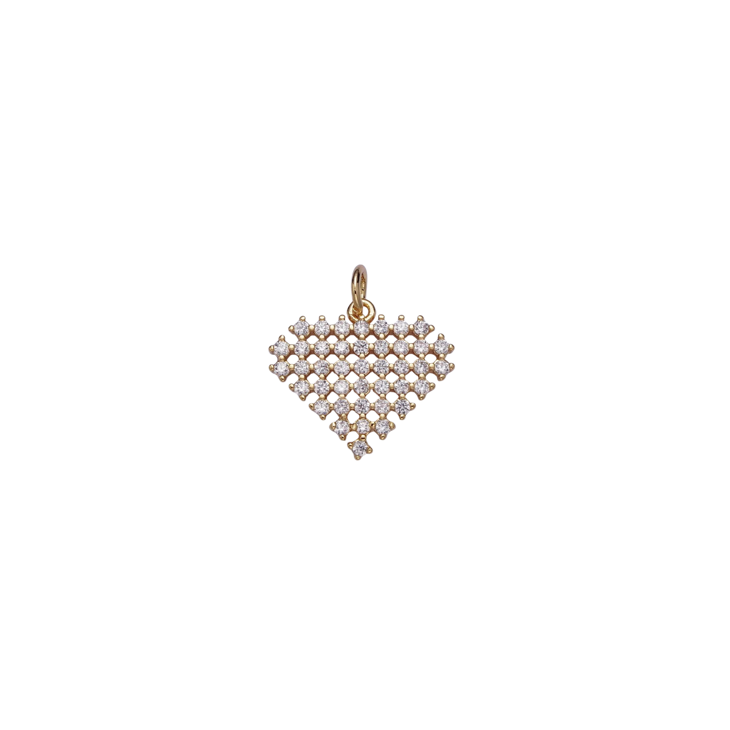 Heart Diamond Charm