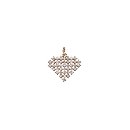 Heart Diamond Charm