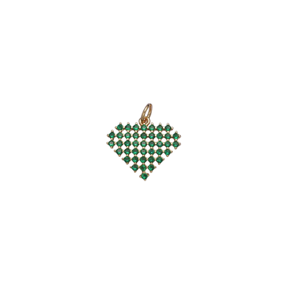 Heart Diamond Charm