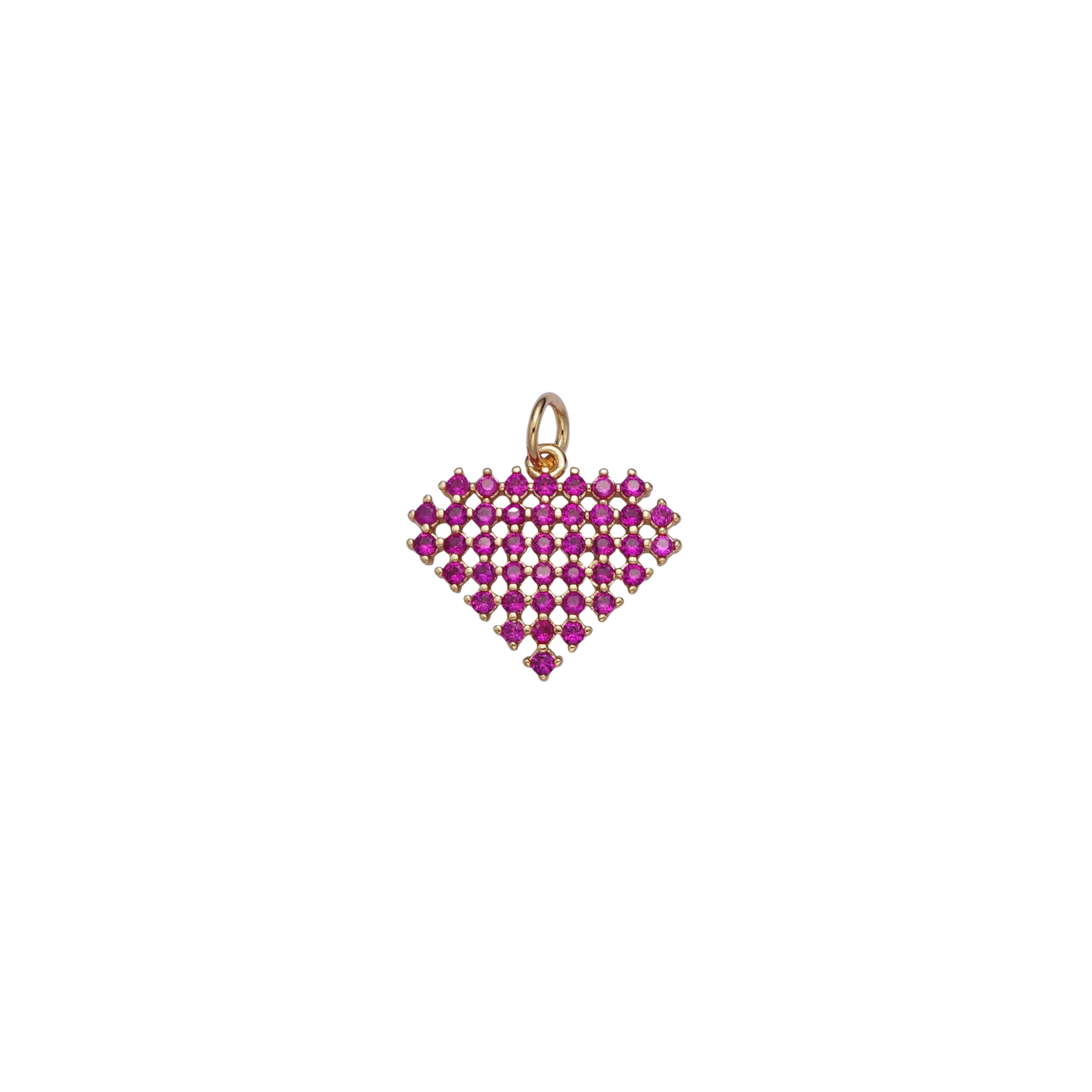 Heart Diamond Charm