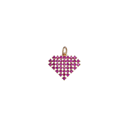 Heart Diamond Charm