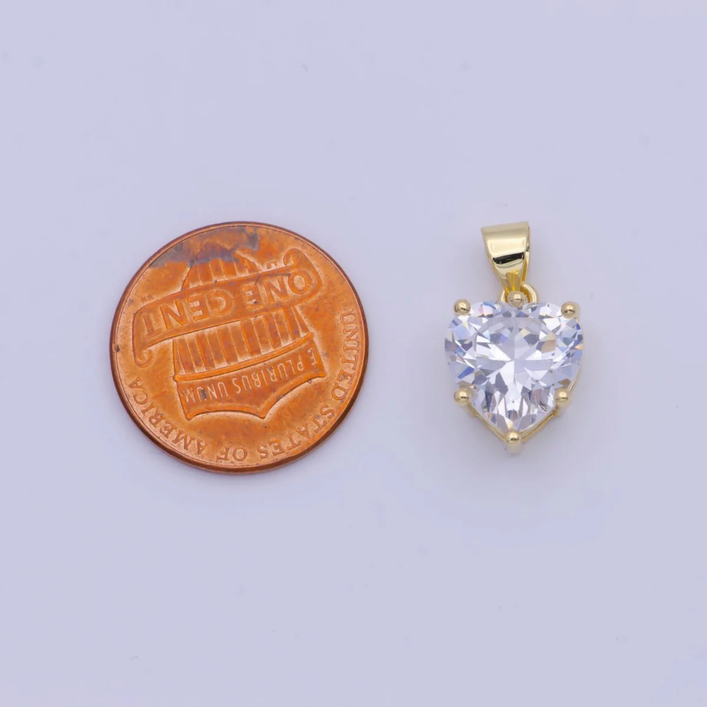 Diamond Heart Charm