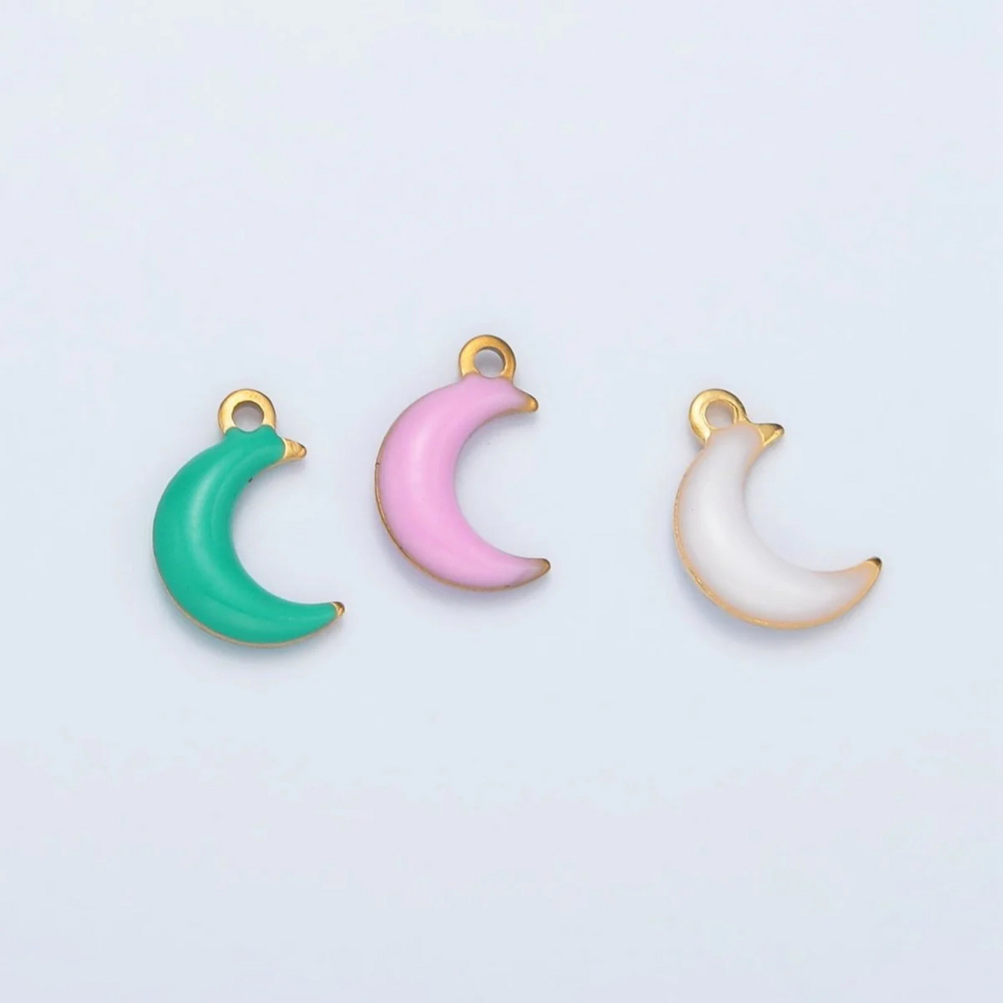 Mini Enamel Crescent Moon