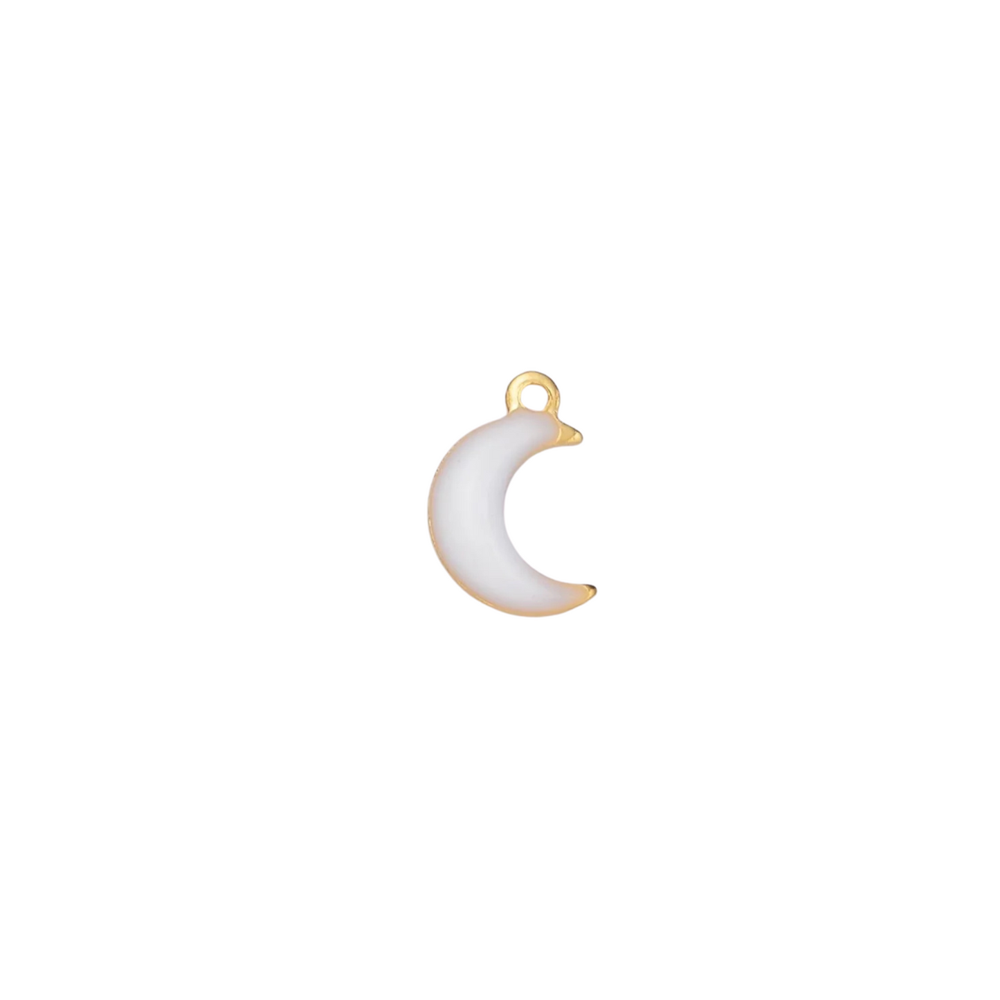 Mini Enamel Crescent Moon