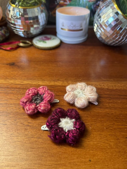 Crochet Flower Barrett