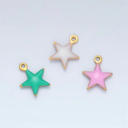 Mini Enamel Star Moon