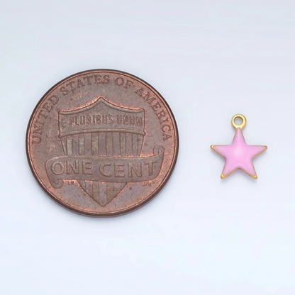 Mini Enamel Star Moon