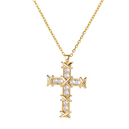 CZ Cross Necklaces