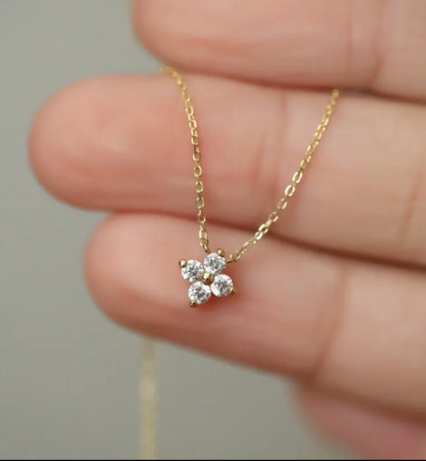 Dainty 4 Leaf Clover Necklace