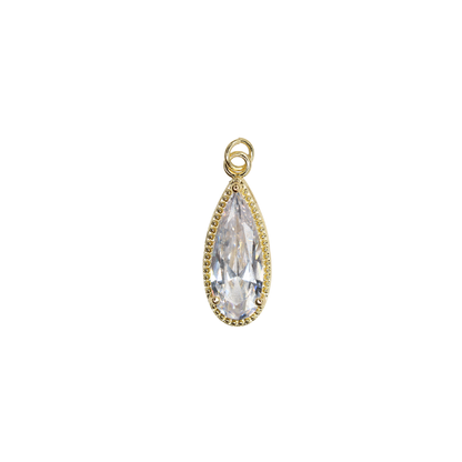 Long CZ Tear Drop