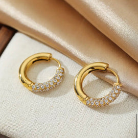 Embellished Small Hoops