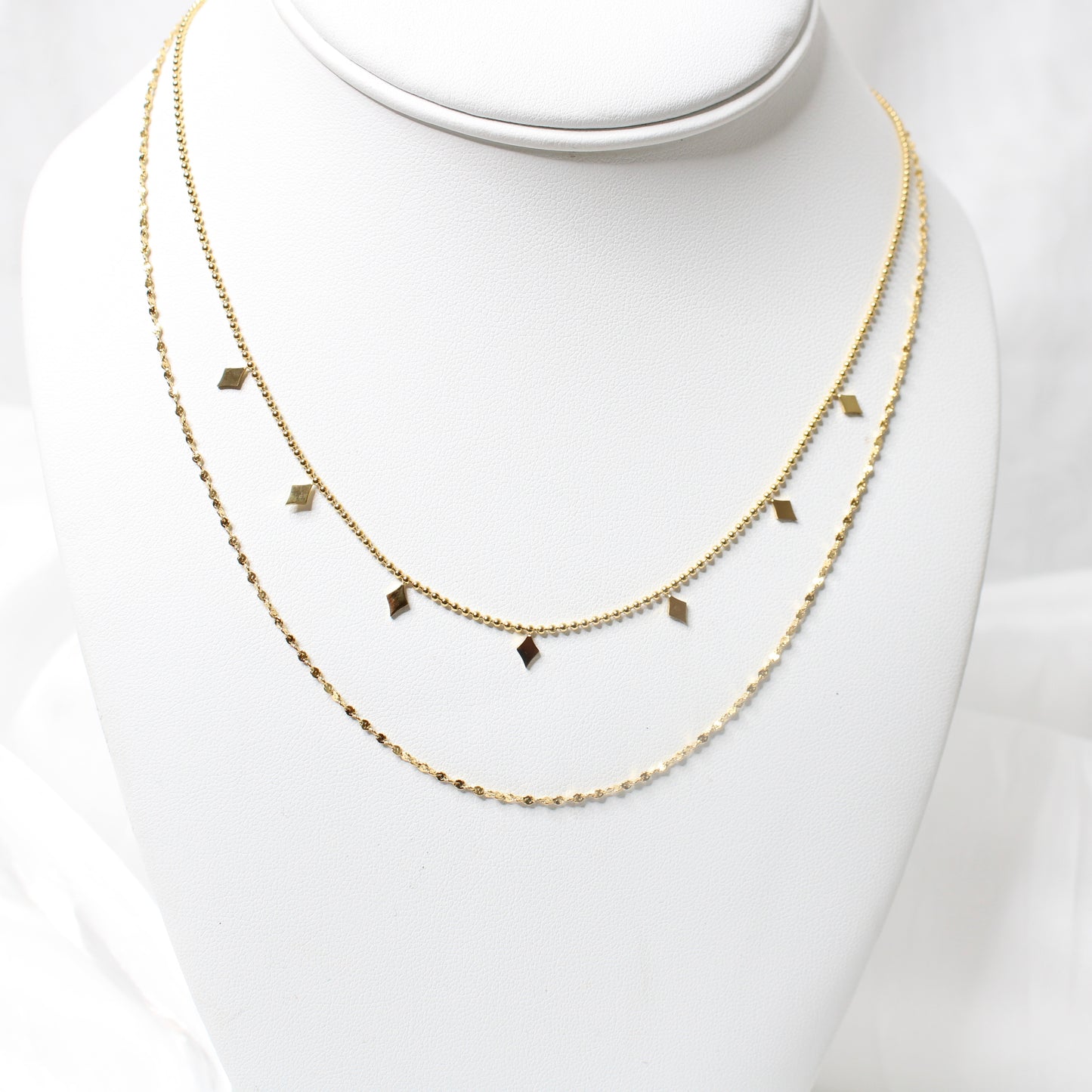 Double Layer Diamond Necklace