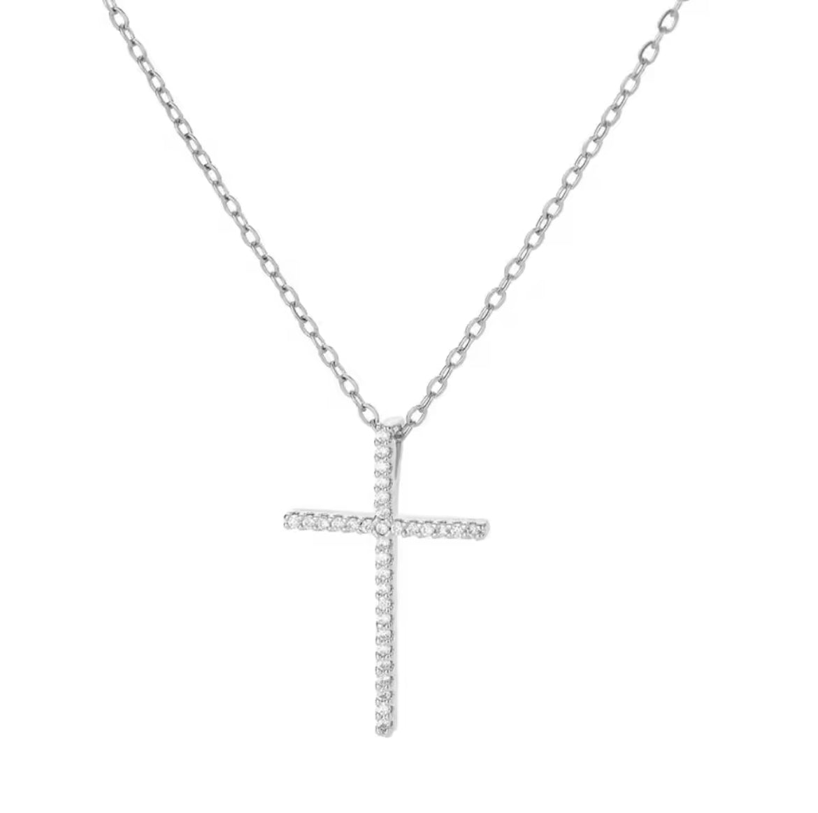 CZ Cross Necklaces