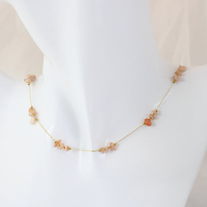 Irregular Stone Dainty Necklace