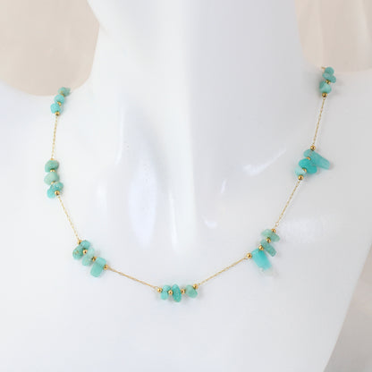 Irregular Stone Dainty Necklace