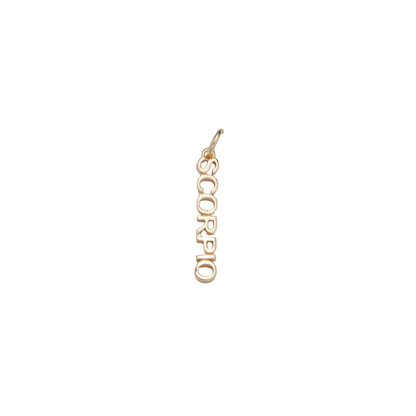 Zodiac Script Charm