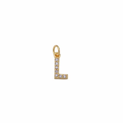 Gold Tiny CZ Initial