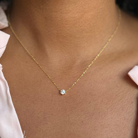 Minimalist Rhinstone Dainty Necklace