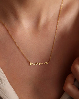 Cursive Mama Necklace