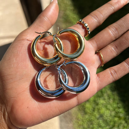 Stylish Chunky Hoops