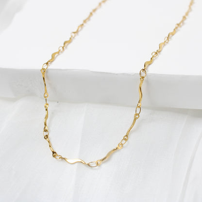 Thin S Chain Necklace Set