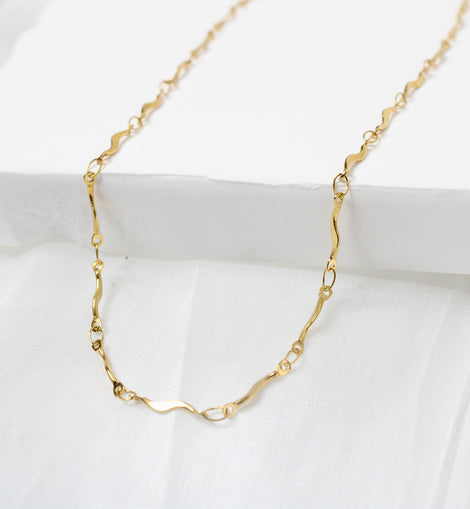 Thin S Chain Necklace Set