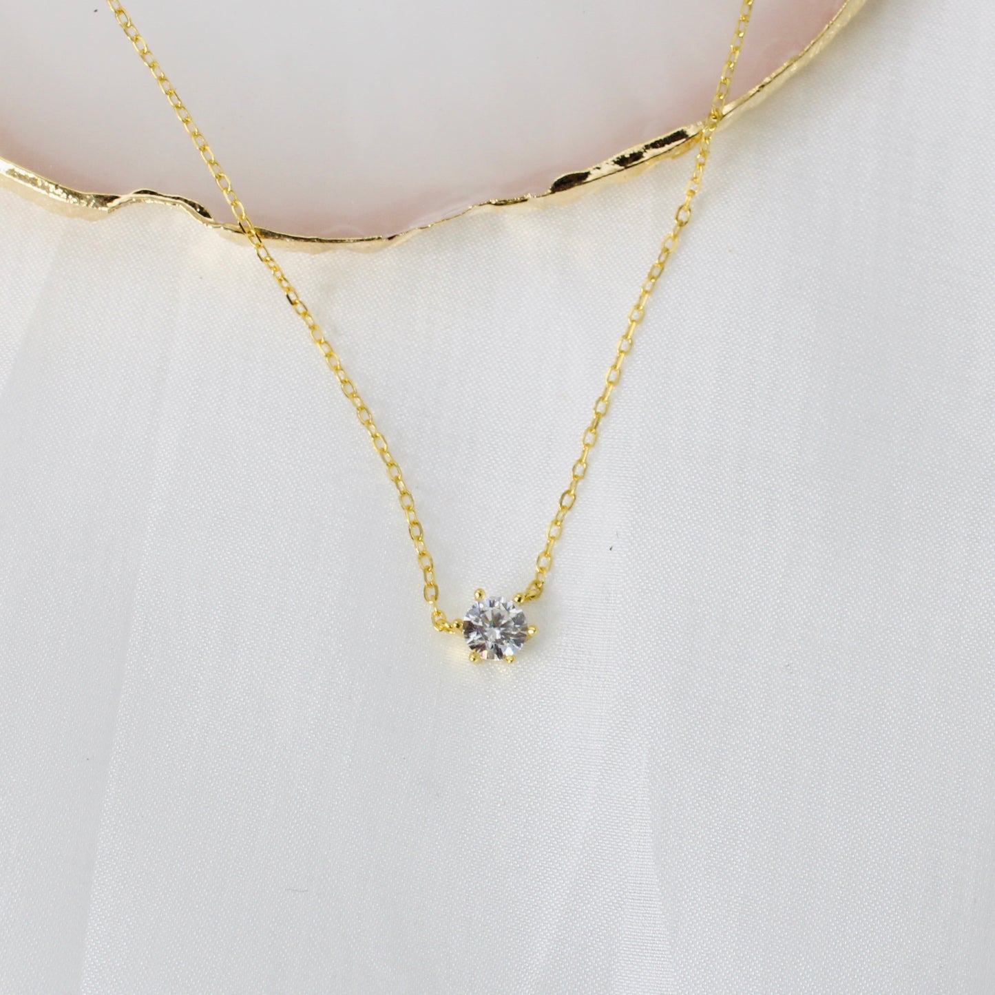 Minimalist Rhinstone Dainty Necklace