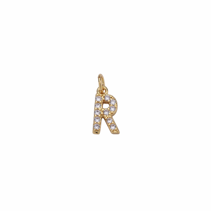 Gold Tiny CZ Initial