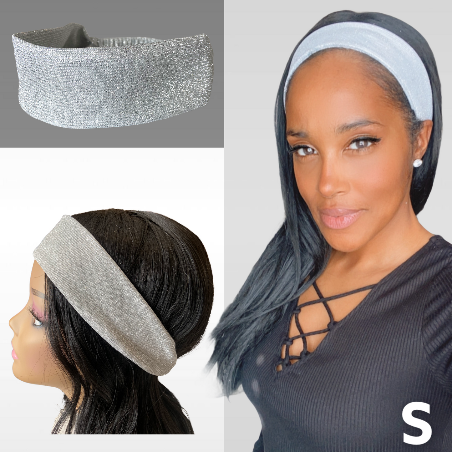 Shiny Satin Lined Headband