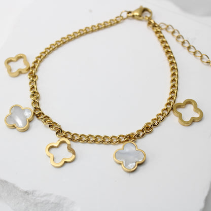 Flower Dangle Lux Bracelet