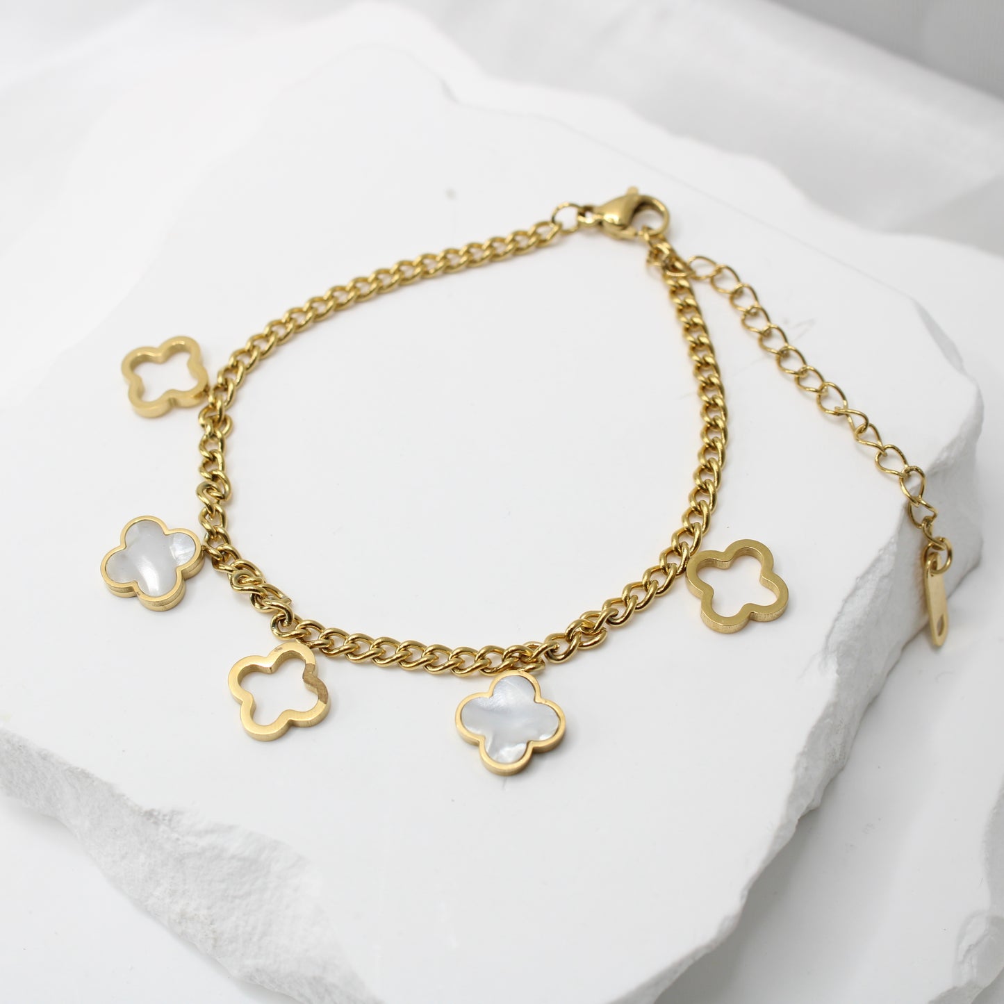 Flower Dangle Lux Bracelet