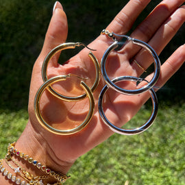 Stylish Chunky Hoops