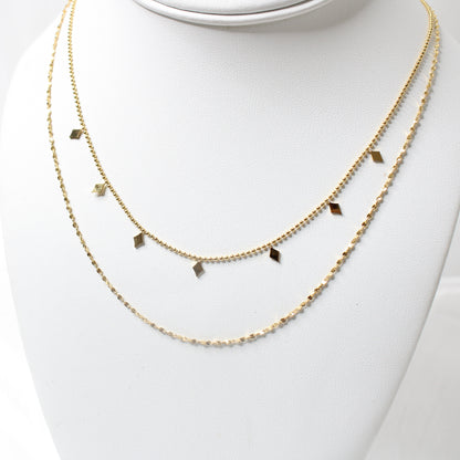 Double Layer Diamond Necklace