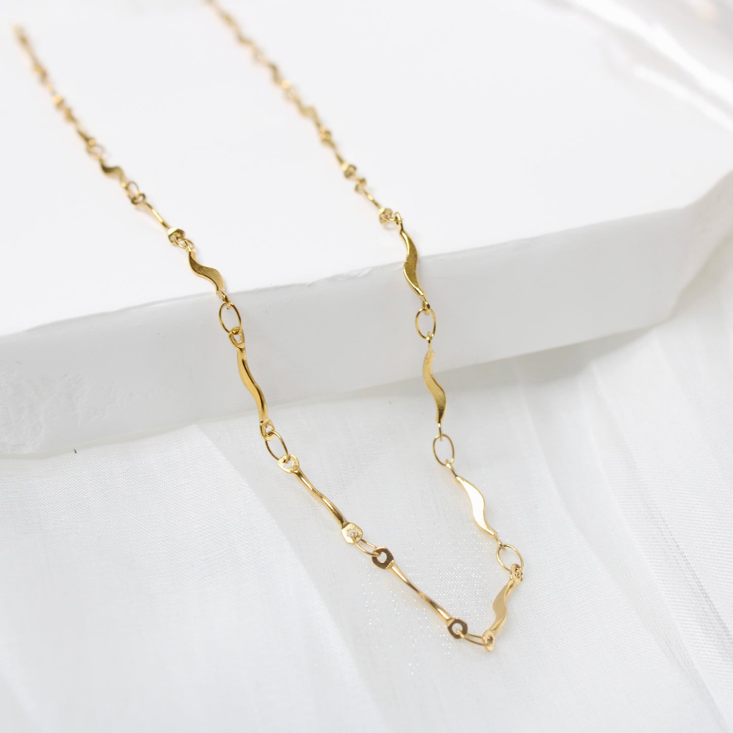 Thin S Chain Necklace Set