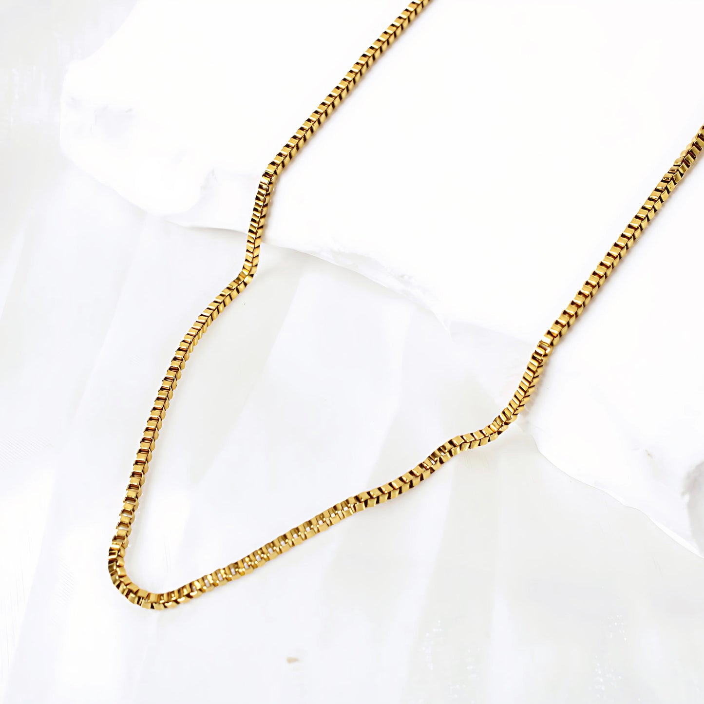 Box Chain Necklace Set