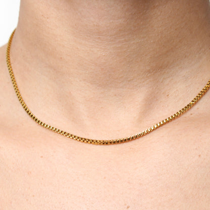 Box Chain Necklace Set