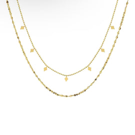 Double Layer Diamond Necklace