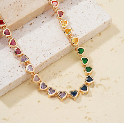 Colorful Heart Necklace