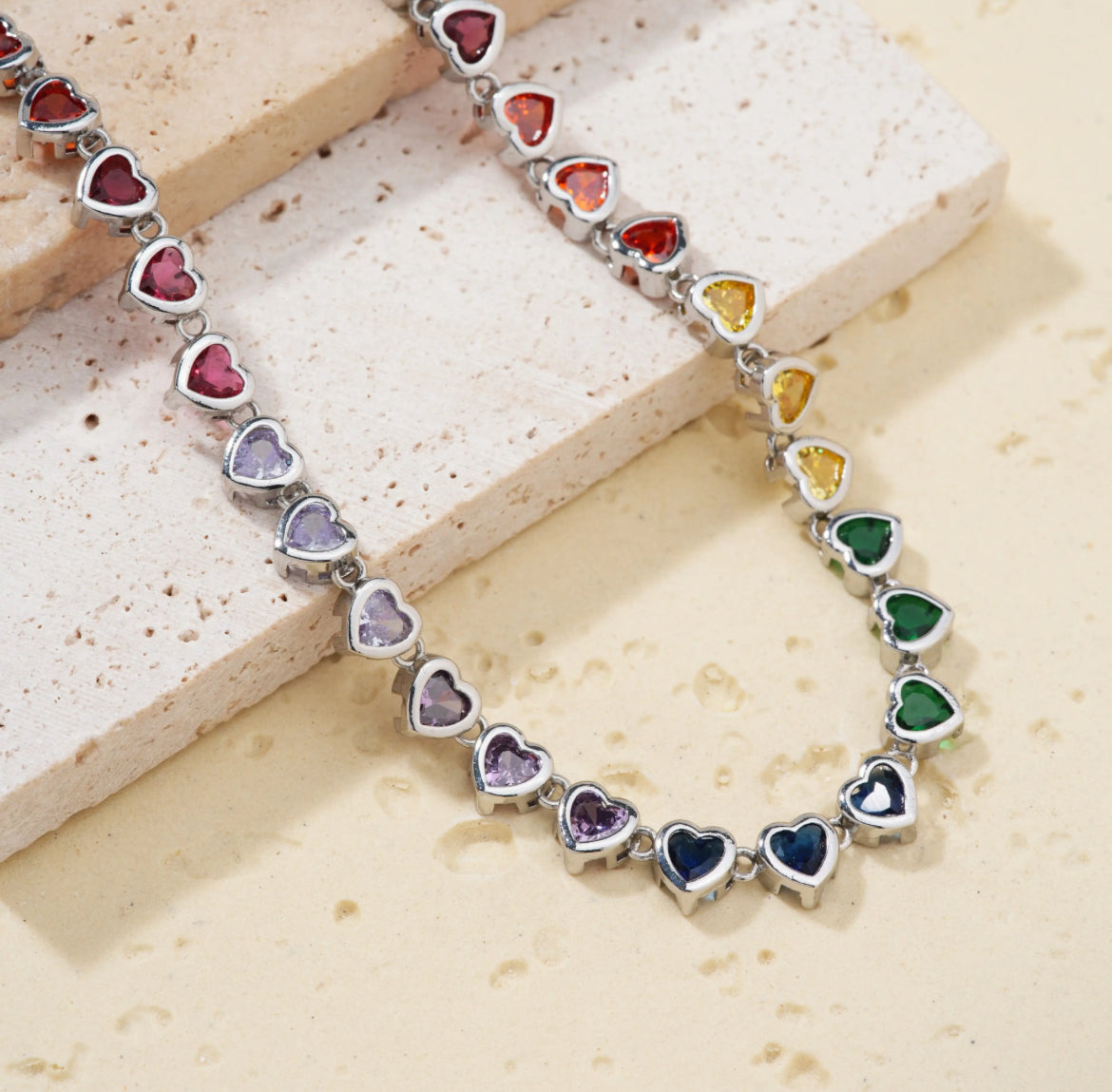 Colorful Heart Necklace