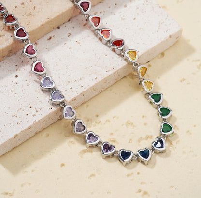 Colorful Heart Necklace