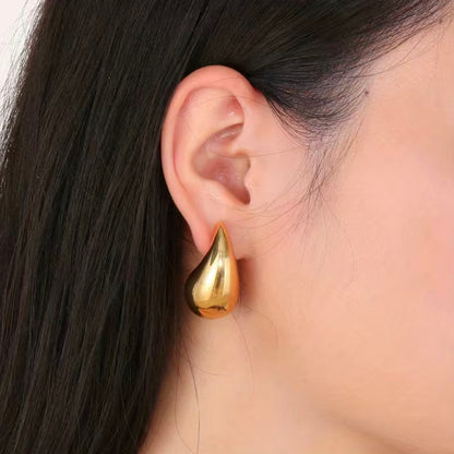 Glossy Bottega Droplet Earrings