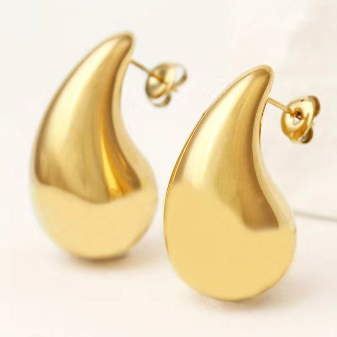 Glossy Bottega Droplet Earrings